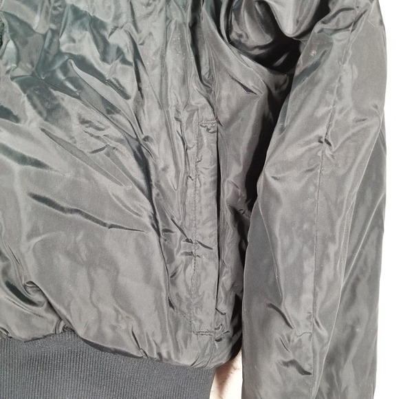 VTG Columbia Sportswear Puffer Jacket Reversible Black Blue Sz Medium - Picture 3 of 10